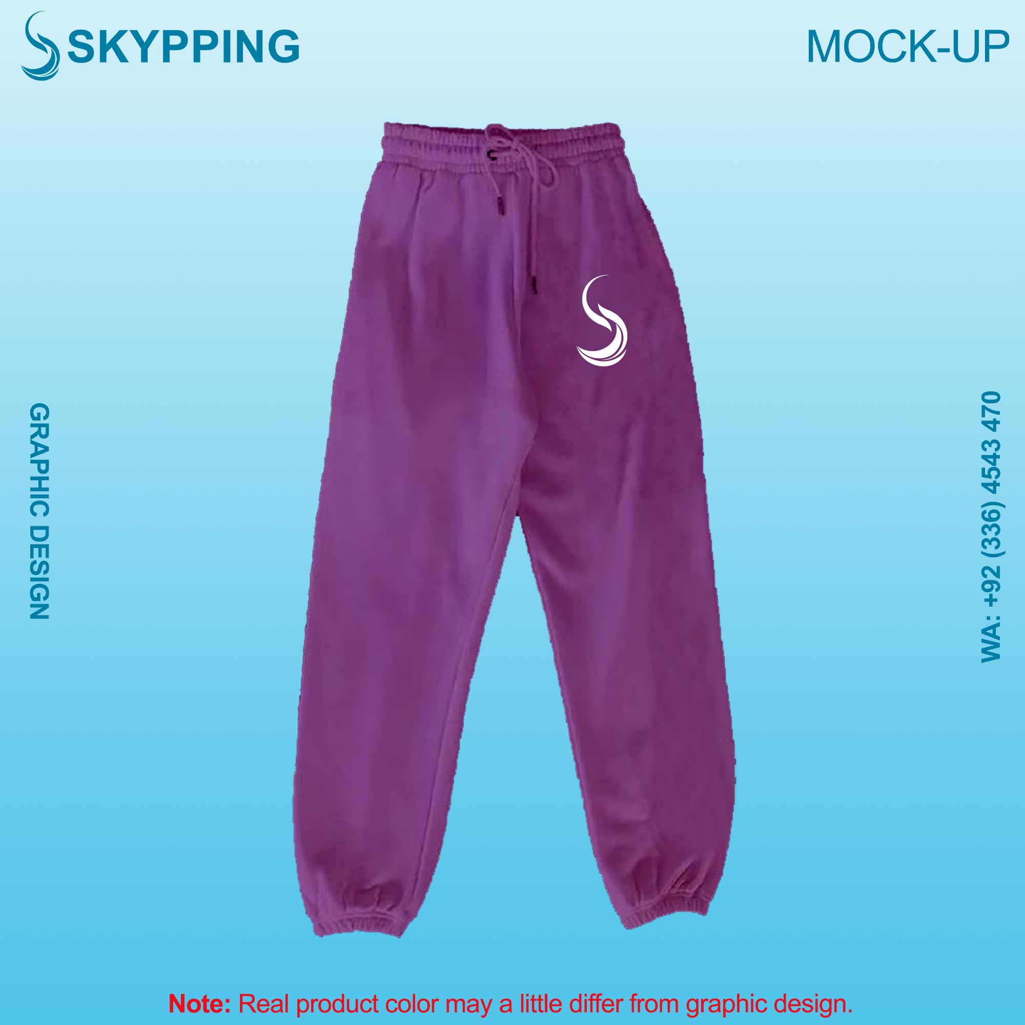 Sweatpant with Side Pocket and Closed Bottom